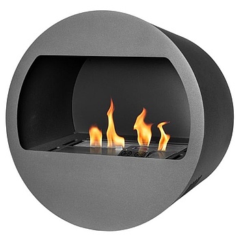 Bio stove with an open front