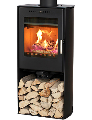 Convection wood burning stove with automatic