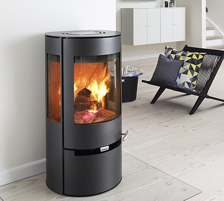 Aduro wood burning stove with external air supply